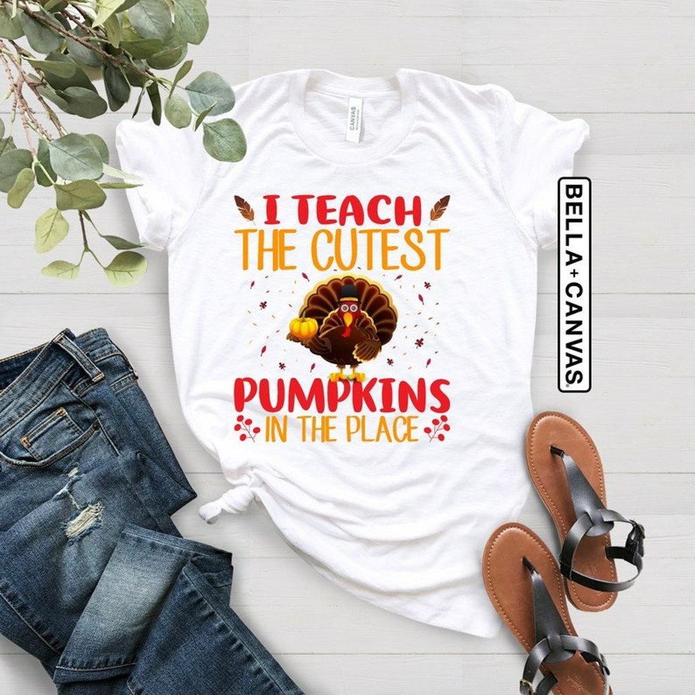 Teach The Cutes Turkey Shirt, Cute Turkey Shirt, Turkey Shirt, Fall Shirt, Unisex T-Shirt