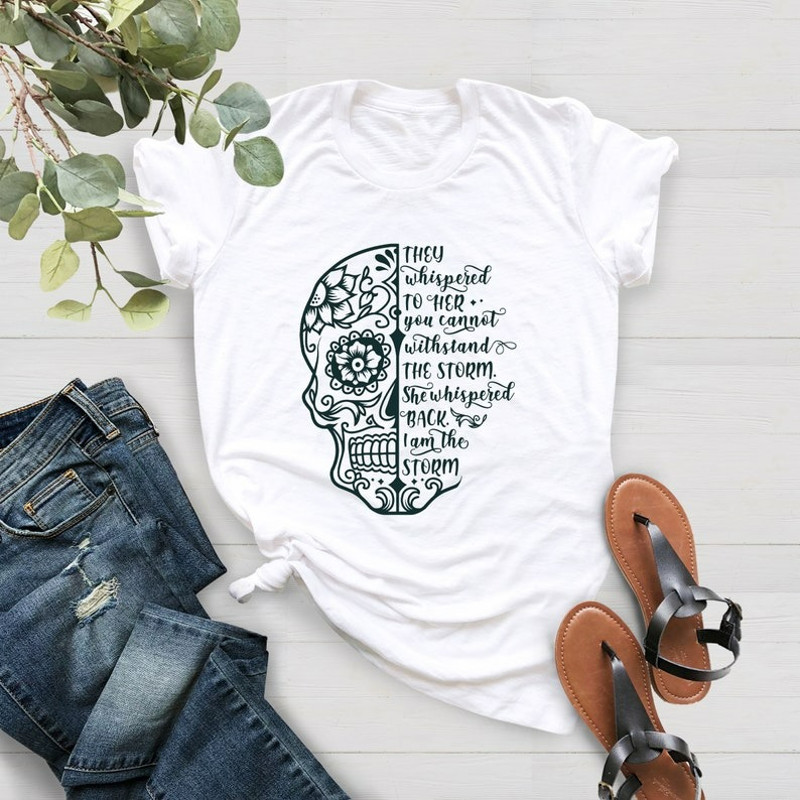 They Whispered You Cannot Withstand The Storm Shirt,Storm Shirt,Feminist Tee, Unisex T-Shirt