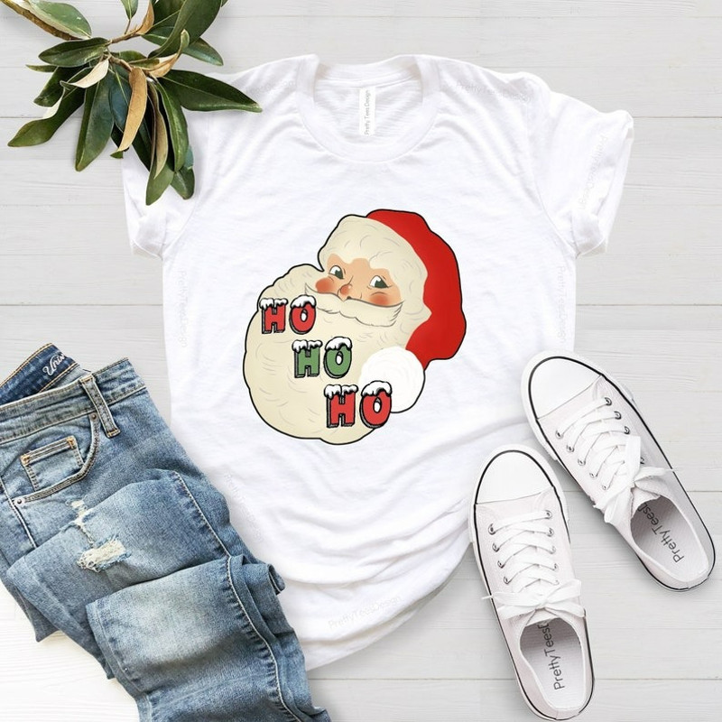 Vintage Santa T Shirt, Vintage Santa Shirt, Xmas Holiday, Unisex T-Shirt