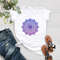 Purple and Blue Ombre Geometry Pattern Shirt, Cute Spring Shirt, Unisex T-Shirt