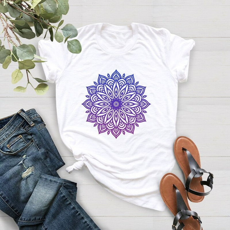 Purple and Blue Ombre Geometry Pattern Shirt, Cute Spring Shirt, Unisex T-Shirt