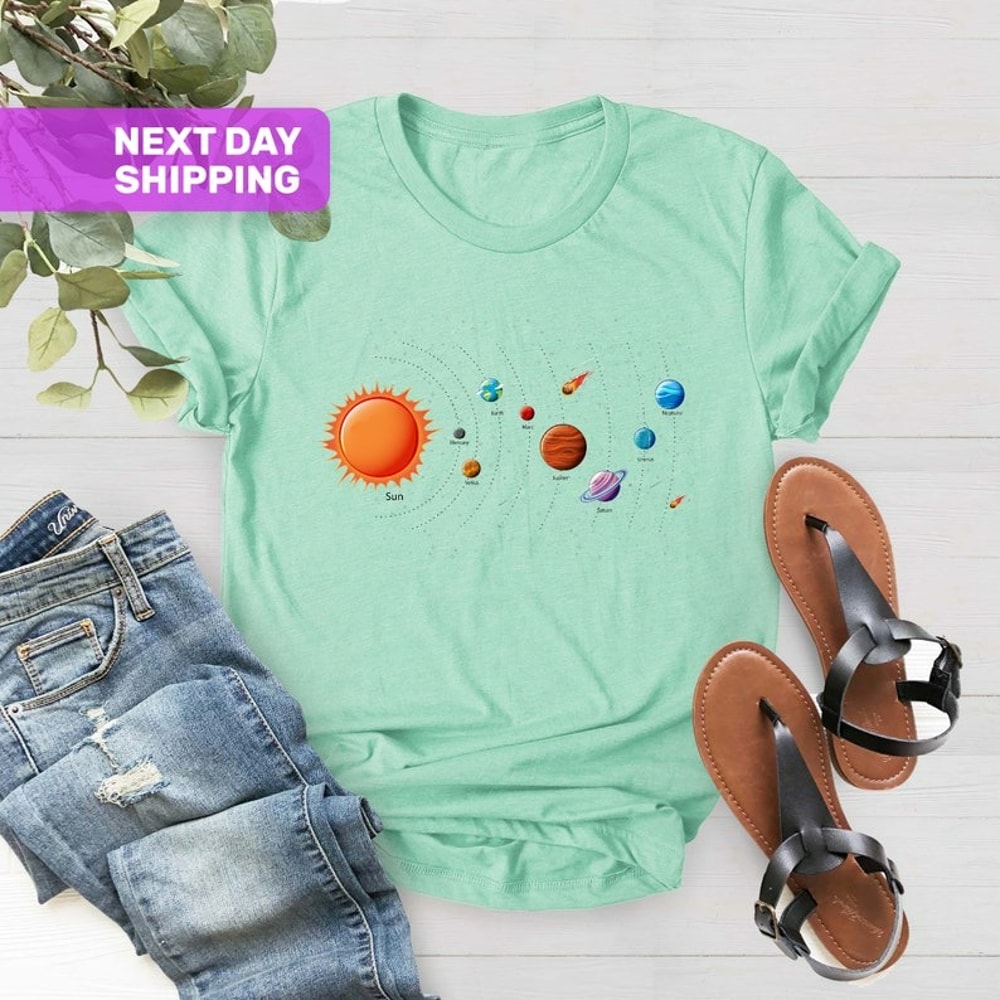 Solar System Shirt, Funny Planet Shirt, Science Teacher Shirt, Unisex T-Shirt