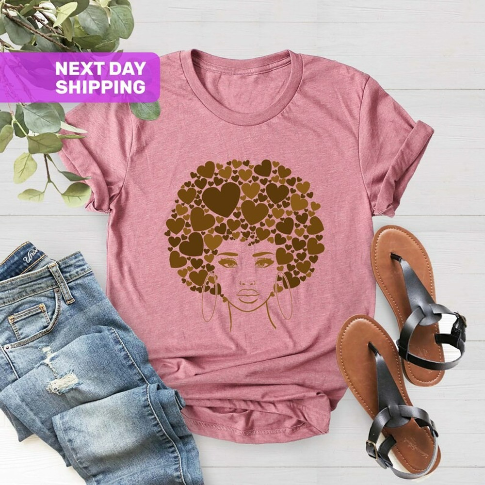 Women Anti Racism Shirt, Its Only Melanin Hearts Tee, Human Equality Shirt, Unisex T-Shirt