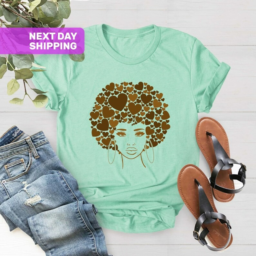 Women Anti Racism Shirt, Its Only Melanin Hearts Tee, Human Equality Shirt, Unisex T-Shirt