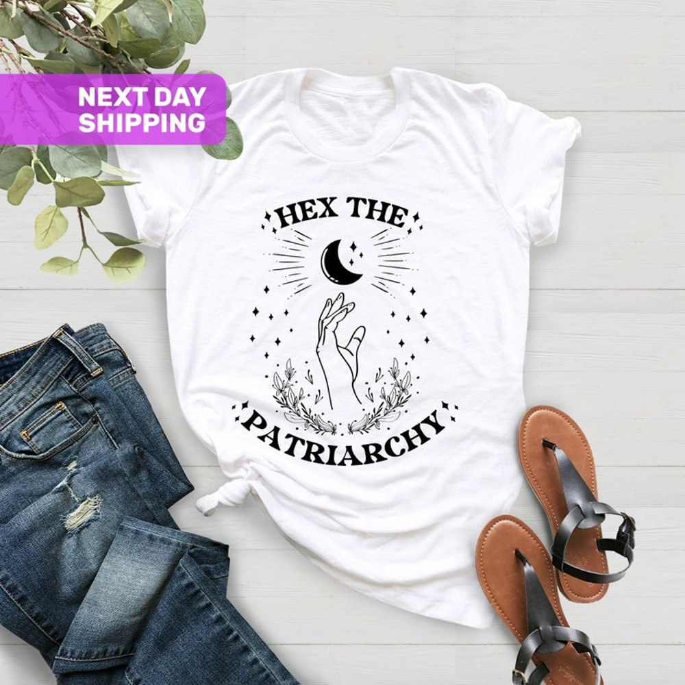 Hex The Patriarchy Shirt, Feminist Witch T-Shirt, Feminism Tees, Unisex T-Shirt
