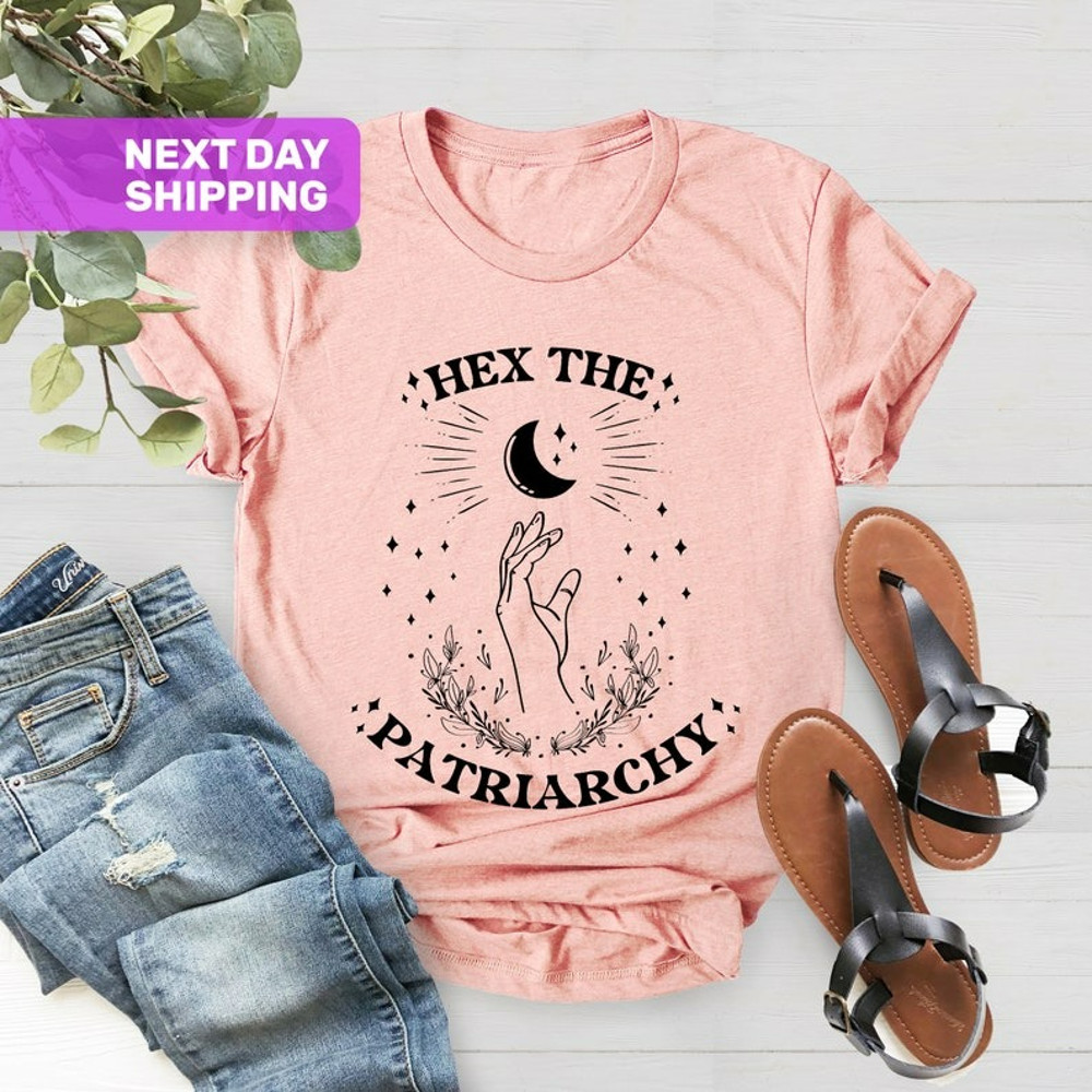 Hex The Patriarchy Shirt, Feminist Witch T-Shirt, Feminism Tees, Unisex T-Shirt