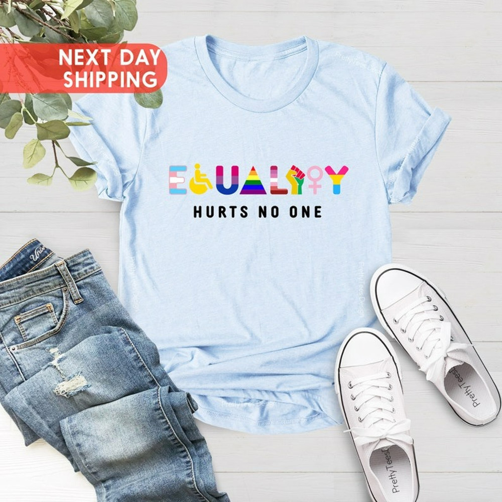 Equality Hurts No One Shirt, Equal Rights, Black Lives Matter, Pride Shirt, Unisex T-Shirt