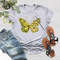 Butterfly Shirt, Sunflower Shirt, Fall Shirt, Butterfly Lover, Woman Sunflower Shirt, Unisex T-Shirt
