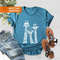 Giraffe Shirt, Giraffe With Glasses Shirt, Giraffe Reader Shirt, Funny Zoo Shirt, Unisex T-Shirt