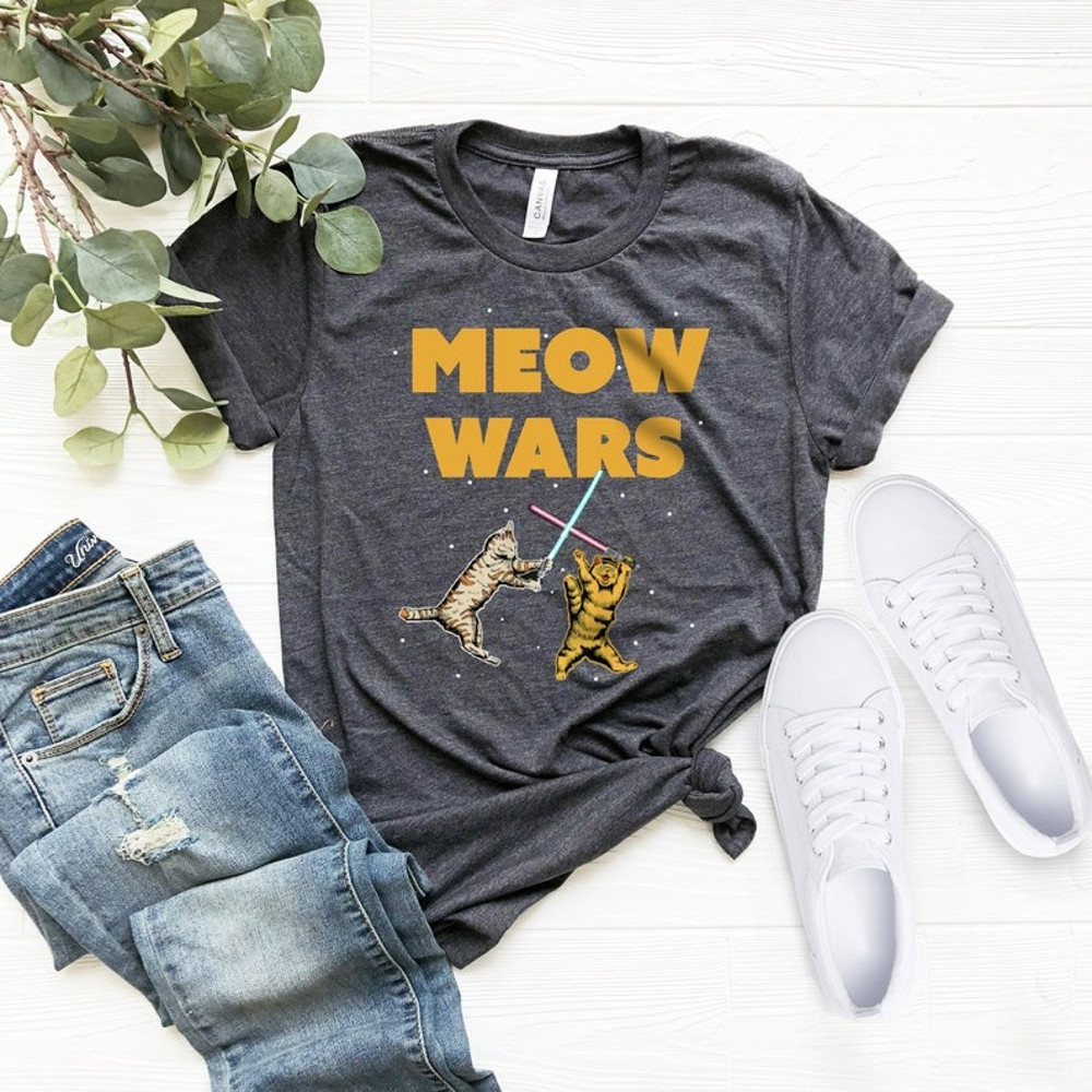 Meow Wars Shirt, Cat Wars Shirt, Wars T-shirt, Cat Lovers Shirt, Unisex T-Shirt