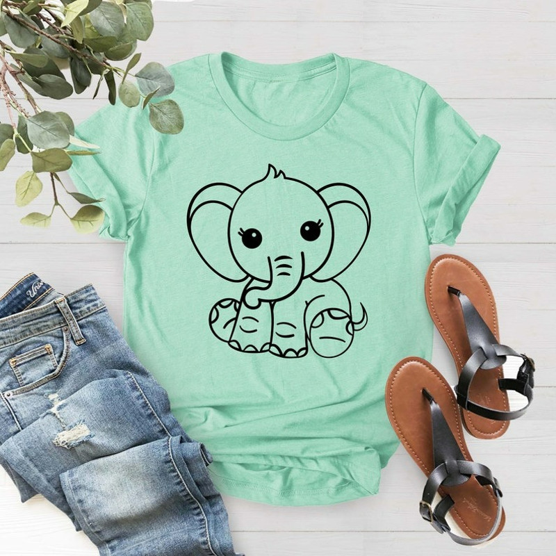 Elephant Shirt, Cute Elephant T Shirt, Elephant Shirt Toddler, Kids Birthday Gift, Unisex T-Shirt