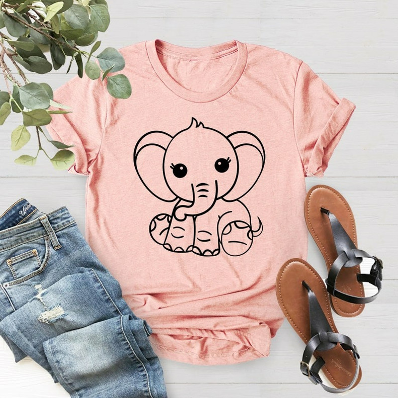 Elephant Shirt, Cute Elephant T Shirt, Elephant Shirt Toddler, Kids Birthday Gift, Unisex T-Shirt