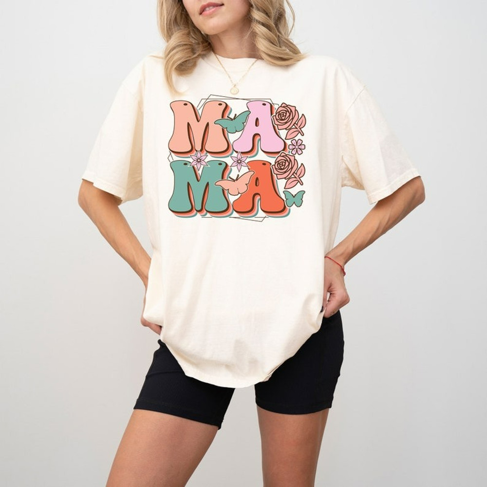 Floral Mama Shirt, Cute Mom Shirt, Mothers Day Gift, New Mom Gift, Unisex T-Shirt