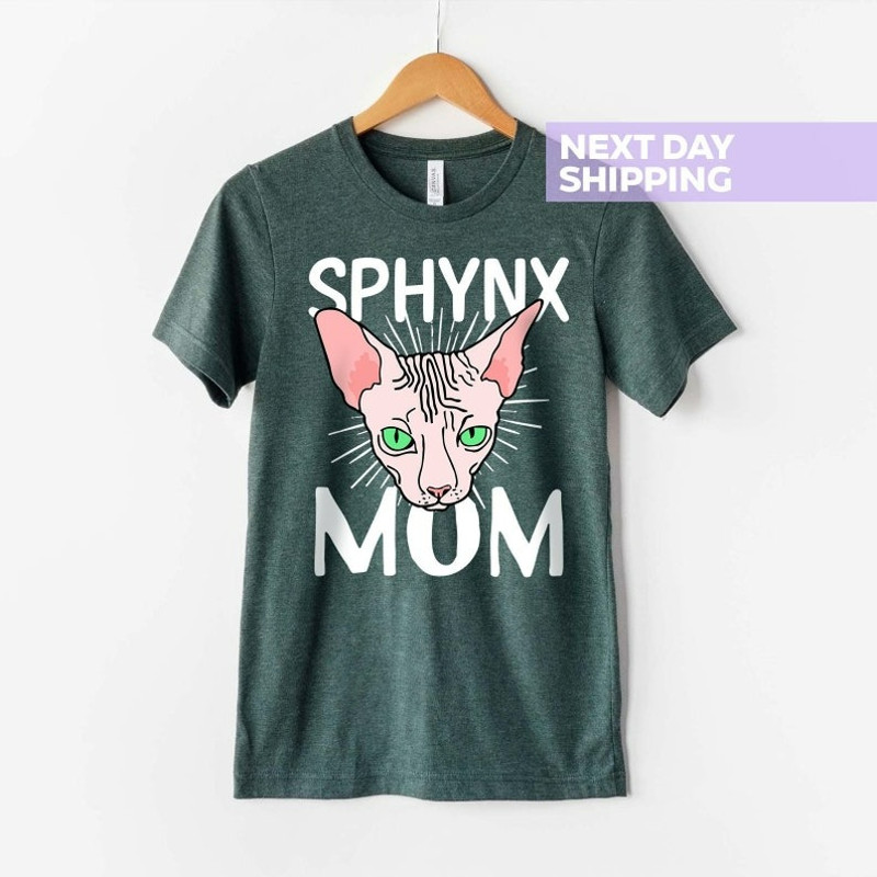 Cute Sphynx Cat Mom Gift Shirt, Funny Sphynx Cat Gifts, Sphynx Cat Shirt, Unisex T-Shirt