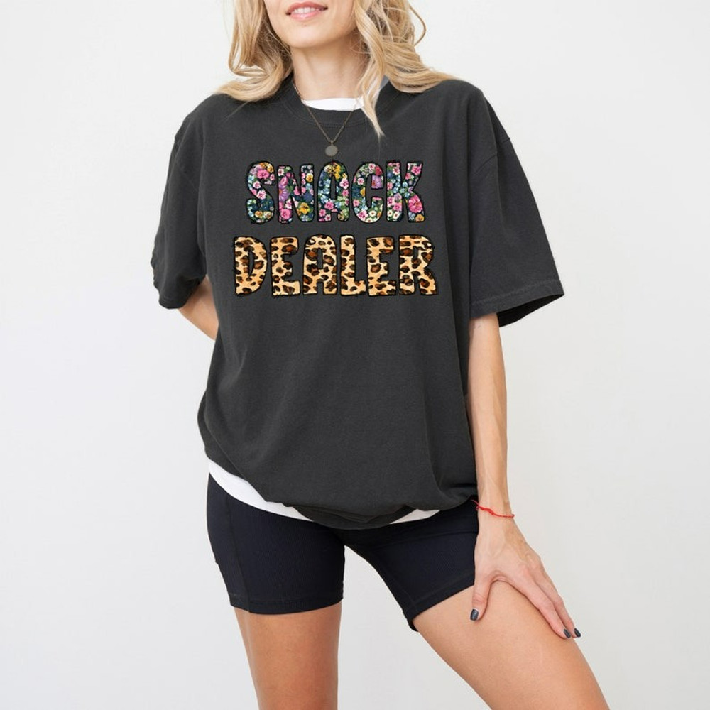 Snack Dealer Mom Shirt, Funny Mom Gift Comfort Colors, Unisex T-Shirt