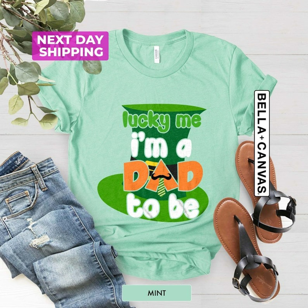 St Patricks Pregnancy Announcement Shirt, Irish New Dad Gift, Unisex T-Shirt
