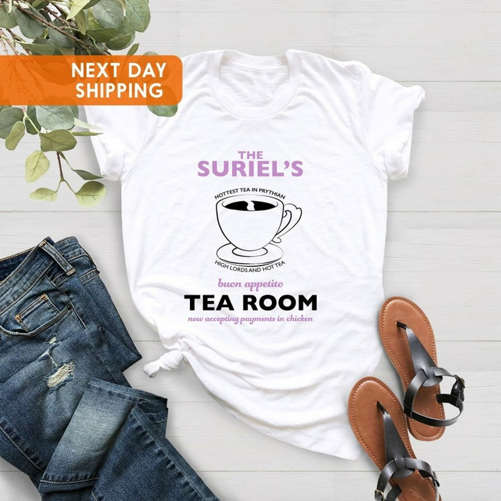 The Suriel's Tearoom T-shirt, Acotar Shirt, Suriel Gossip Girl, Bookworm Apparel, Unisex T-Shirt