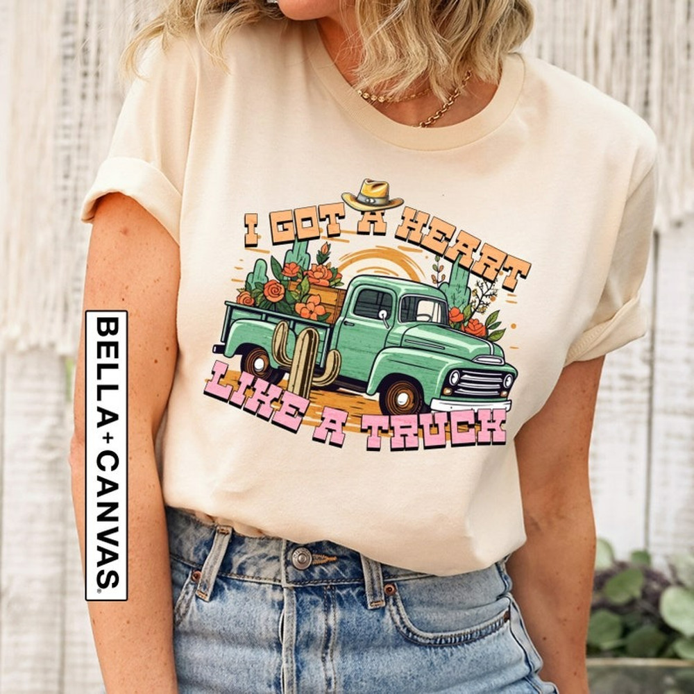 I Got A Heart Like A Truck T-Shirt, Valentine's Day T-Shirt, Country Music Shirt, Unisex T-Shirt