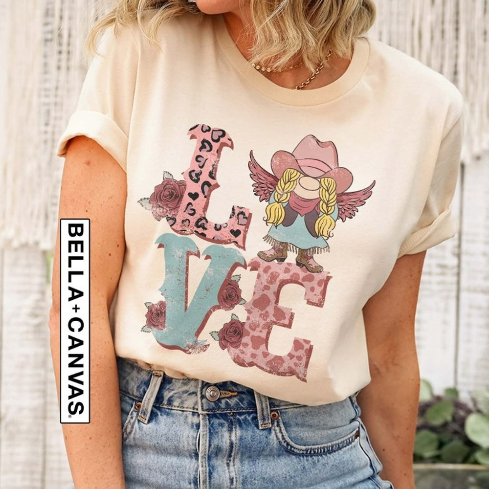 Valentine Gnome Shirt, Love Gnome Shirt, Valentines Day Tee, Unisex T-Shirt