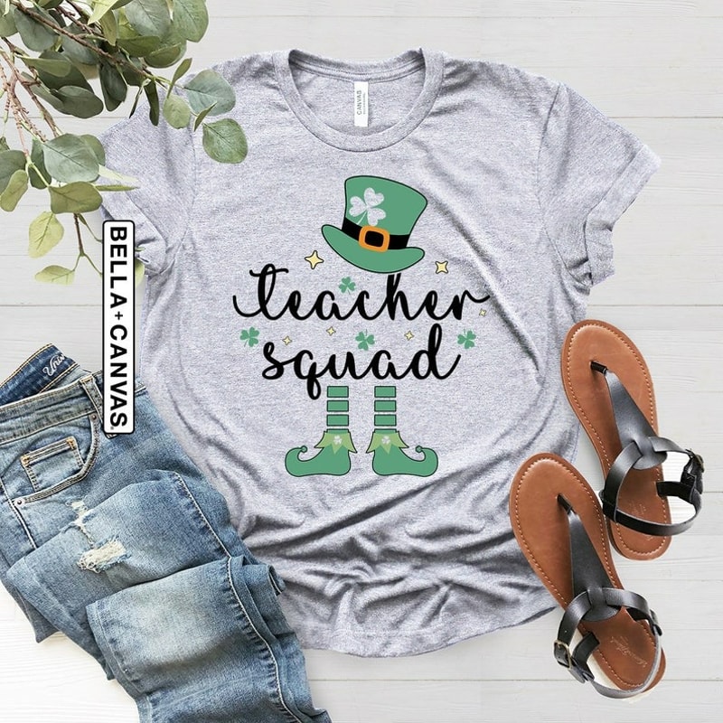 Teacher Squad Shirt, St Patricks Day Teacher Shirt, St Patrick's Day Shirt, Unisex T-Shirt