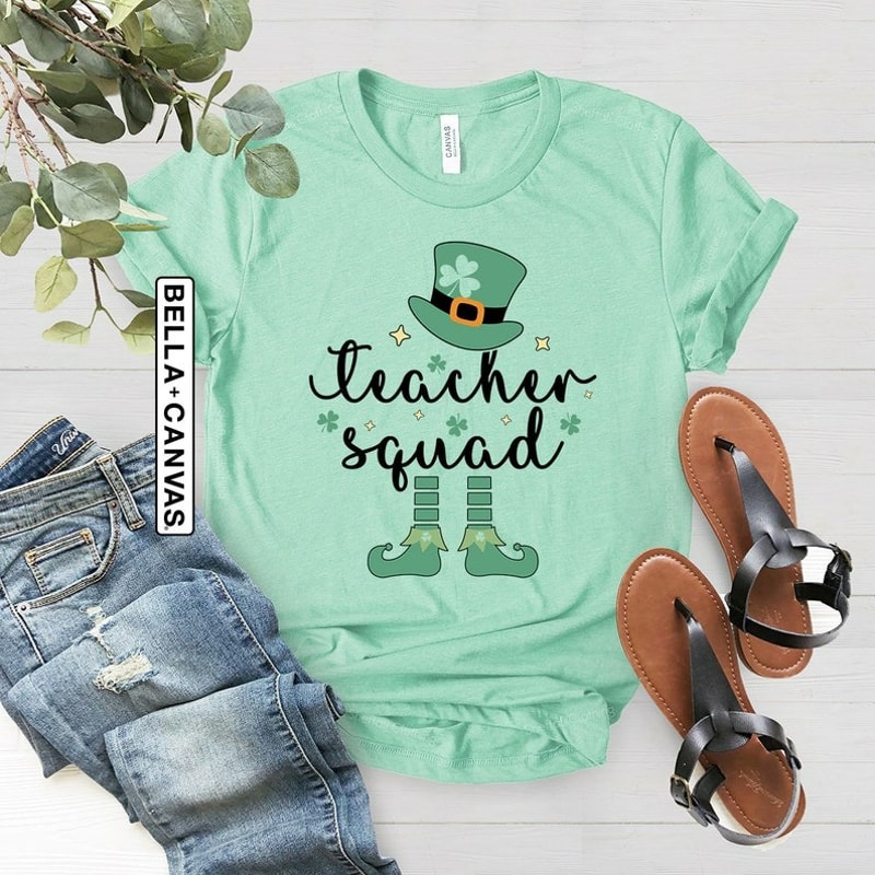 Teacher Squad Shirt, St Patricks Day Teacher Shirt, St Patrick's Day Shirt, Unisex T-Shirt