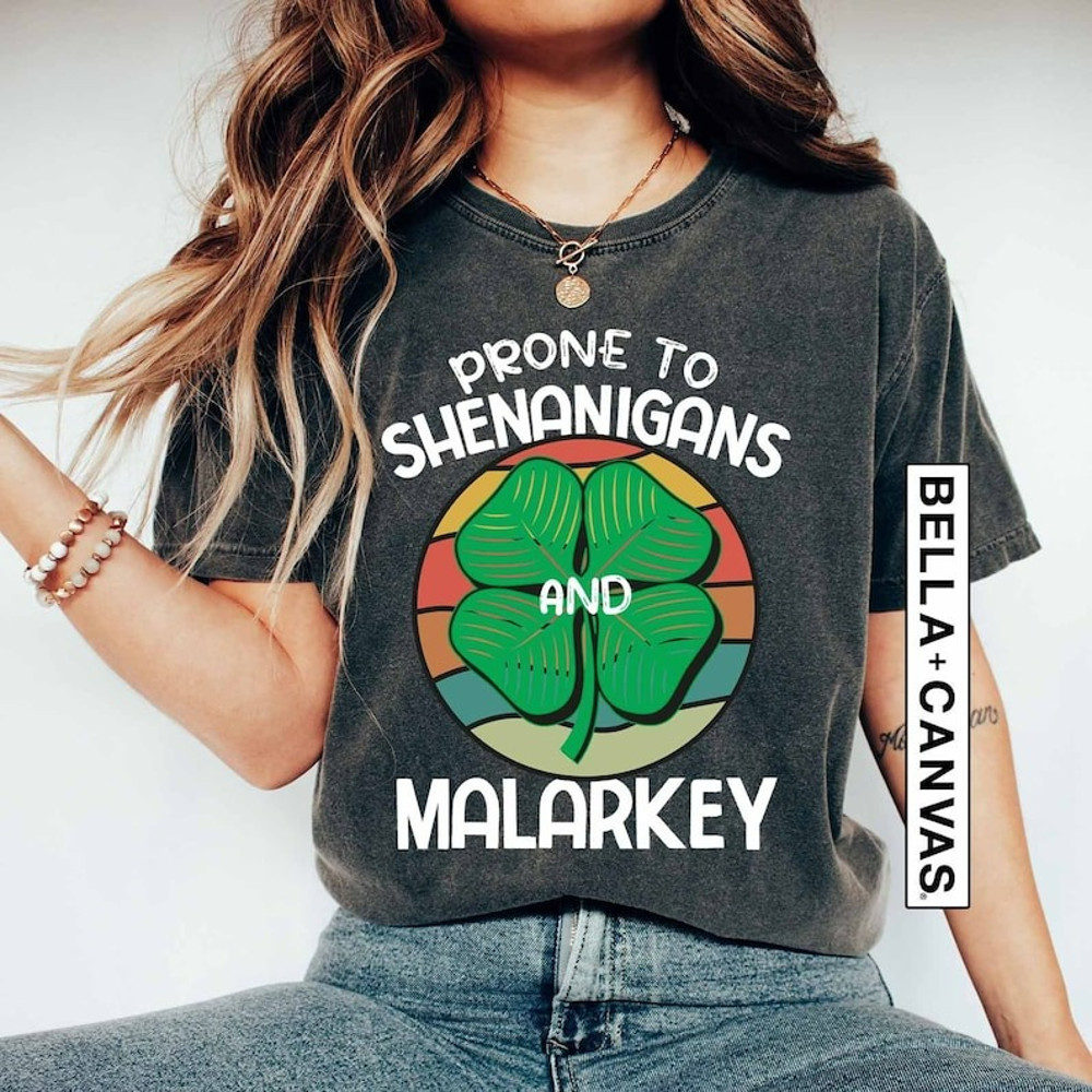 Prone to Shenanigans Shirt, St Patrick's Day Shirt, Unisex T-Shirt