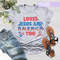 Loves Jesus and America Too Shirt, Patriotic Christian Shirt, Independence Day Gift, Unisex T-Shirt