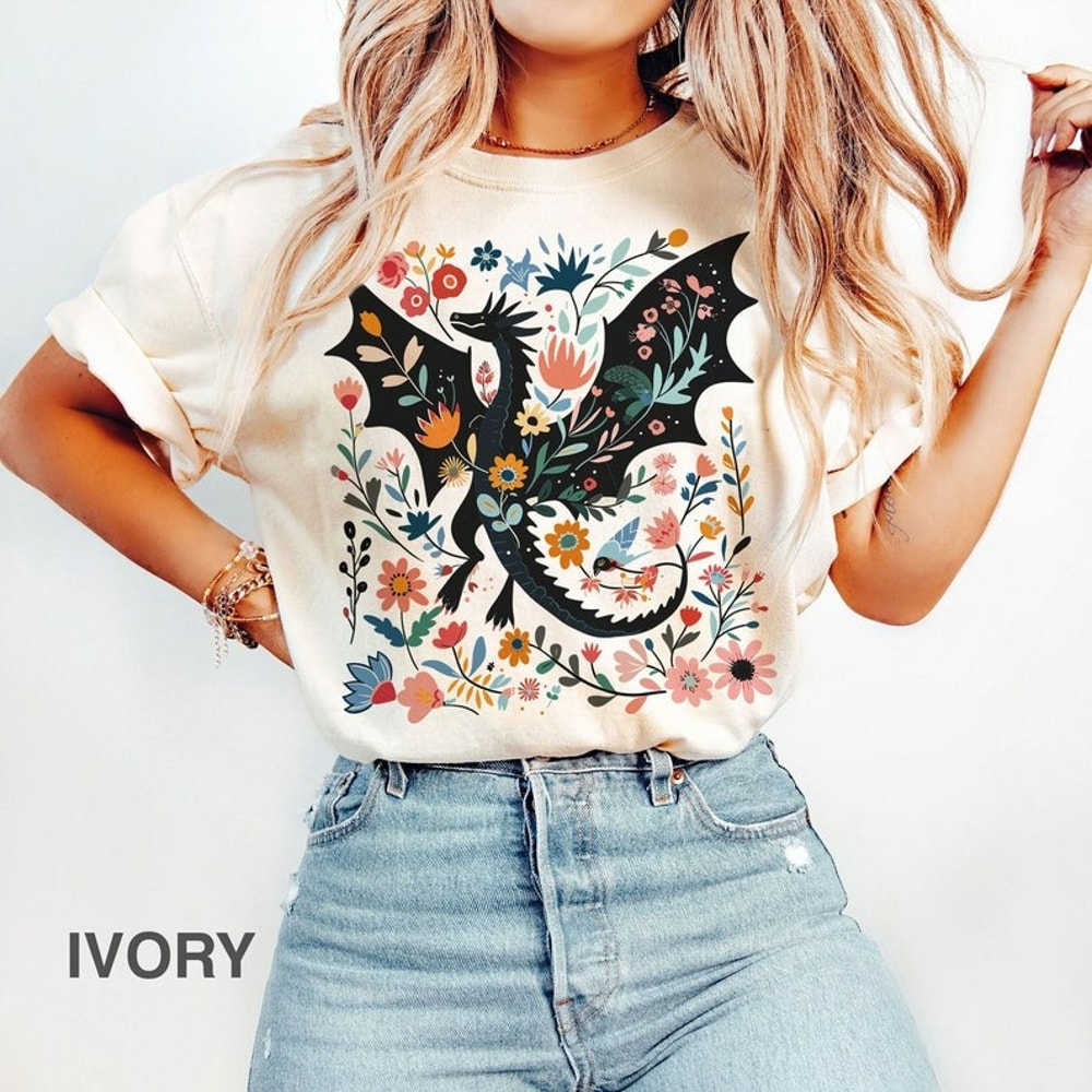 Abraxos t-shirt, Fantasy bookish Merch, Floral Abraxos tshirt, Book Lover tshirt, Unisex T-Shirt