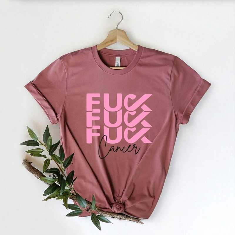 Fuck Cancer Shirt, Breast Cancer T Shirt, Cancer Survivor Shirt, Unisex T-Shirt