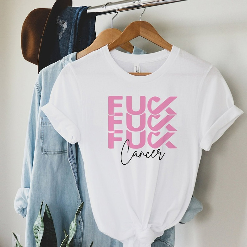 Fuck Cancer Shirt, Breast Cancer T Shirt, Cancer Survivor Shirt, Unisex T-Shirt
