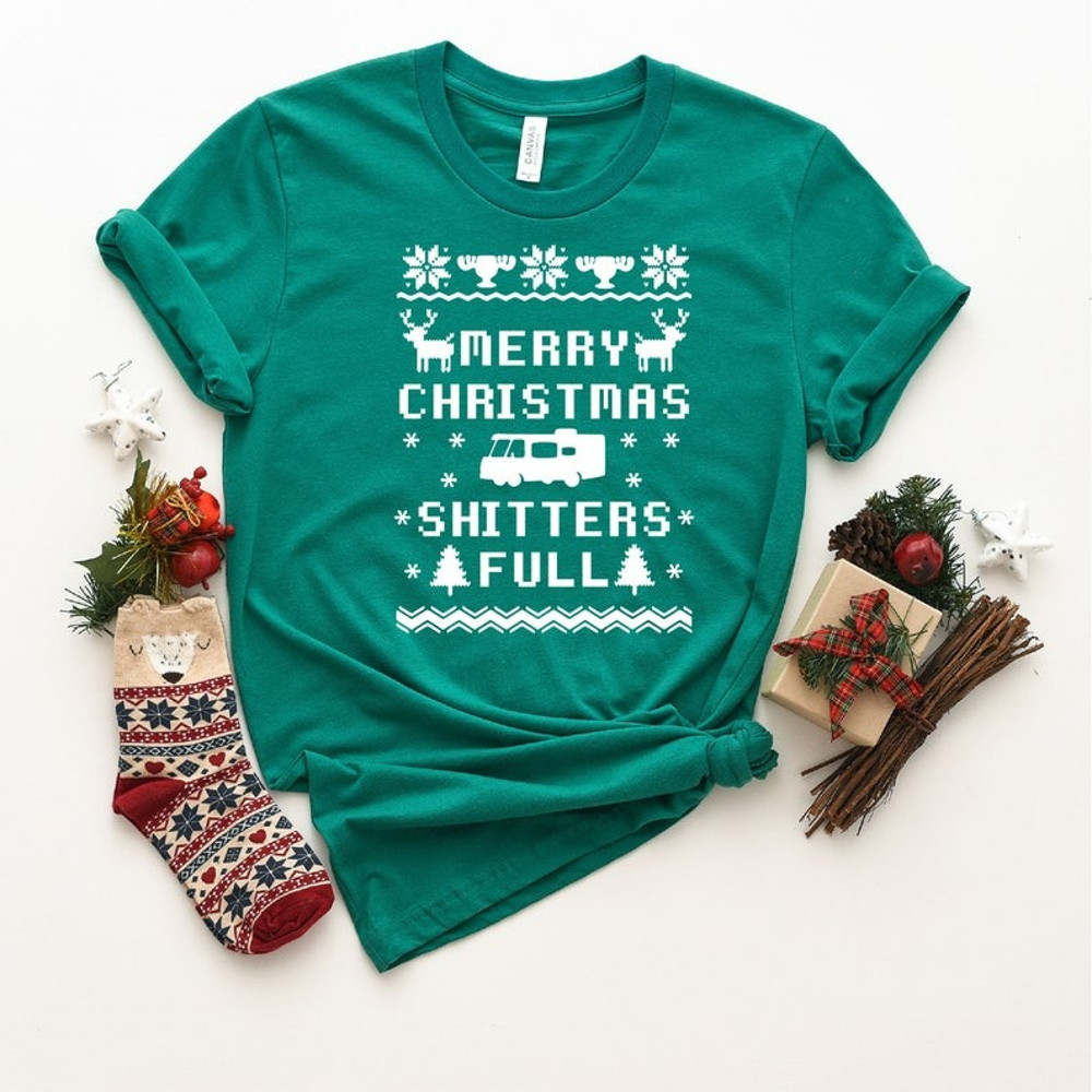 Merry Christmas Shitters Full Shirt, Christmas Shirt, Holiday Apparel, Christmas Gift, Unisex T-Shirt