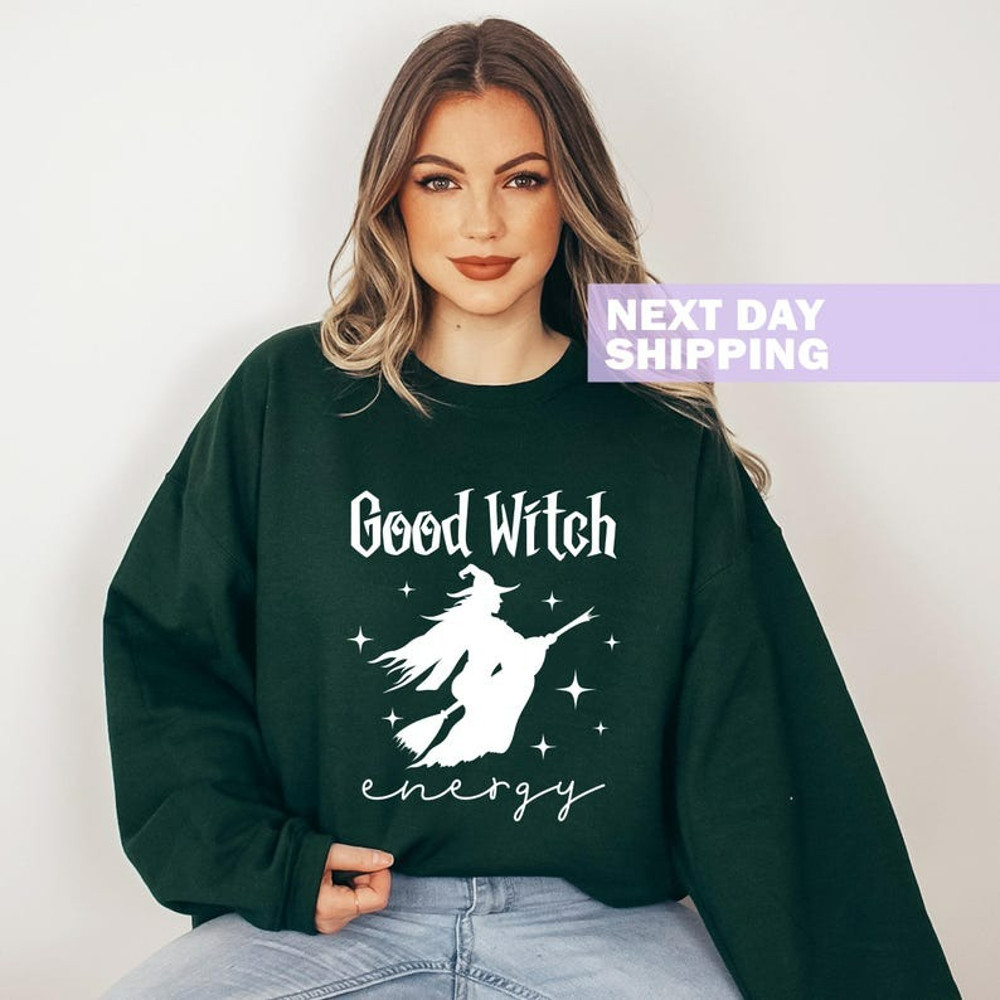Good Witch Energy Sweatshirt, Halloween Shirt, Unisex Sweatshirt, Hoodie