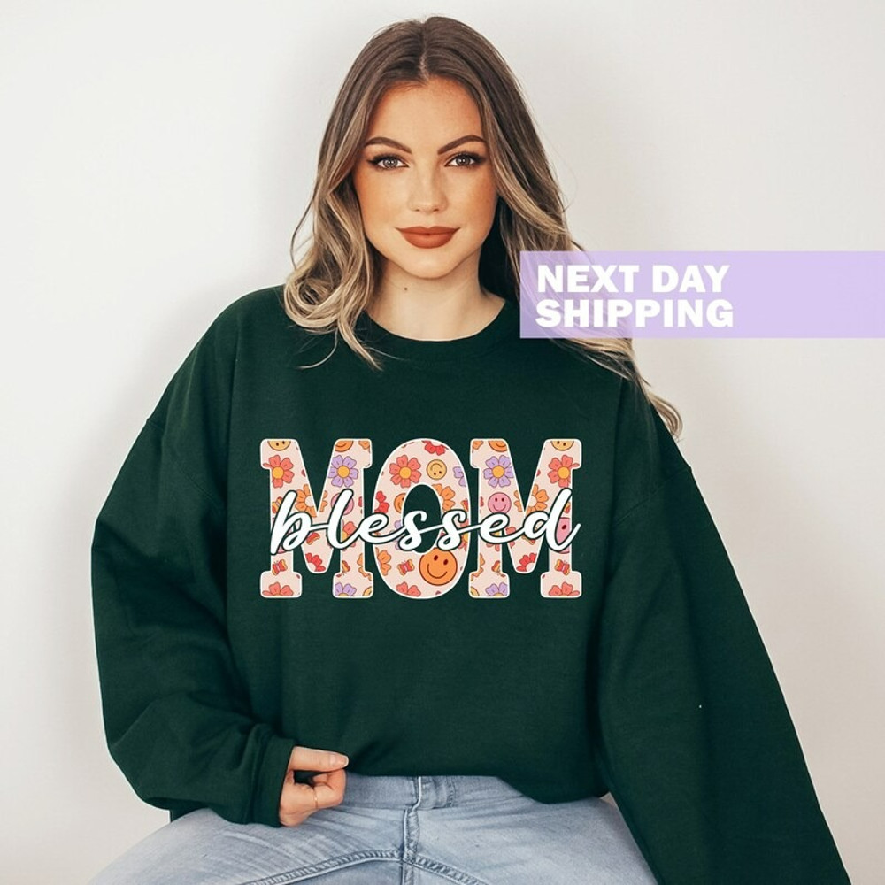 Blessed Mom Sweatshirt, Mothers Day Gift, Christian Mom Gift, Cute Blessed Mama, Unisex Sweatshirt, Hoodie
