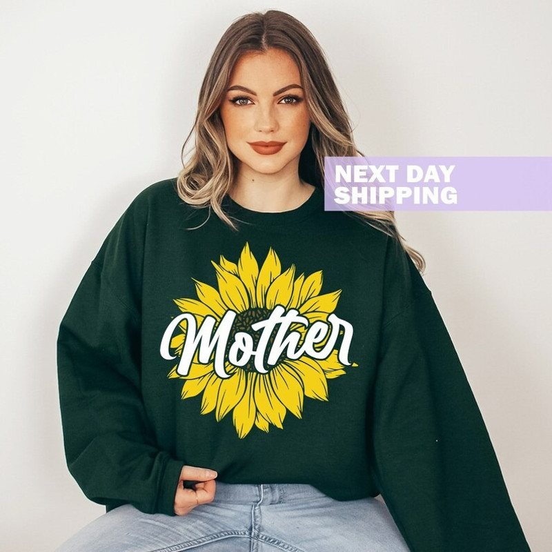 Sunflower Sweatshirt, Sunflower Mother Shirt, Mothers Day Gift Shirt, Unisex Sweatshirt, Hoodie