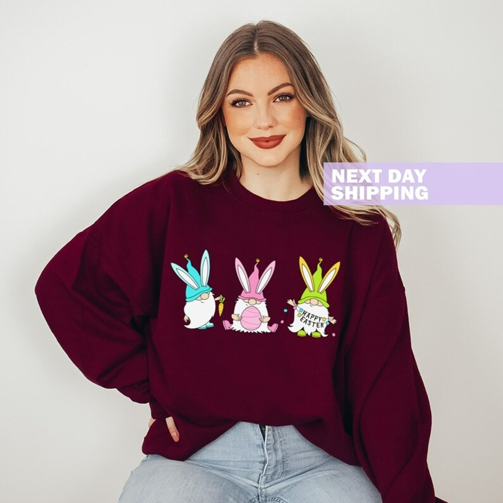 Gnomes Happy Easter Sweatshirt, Easter Gnomes Sweater, Unisex Sweatshirt, Hoodie