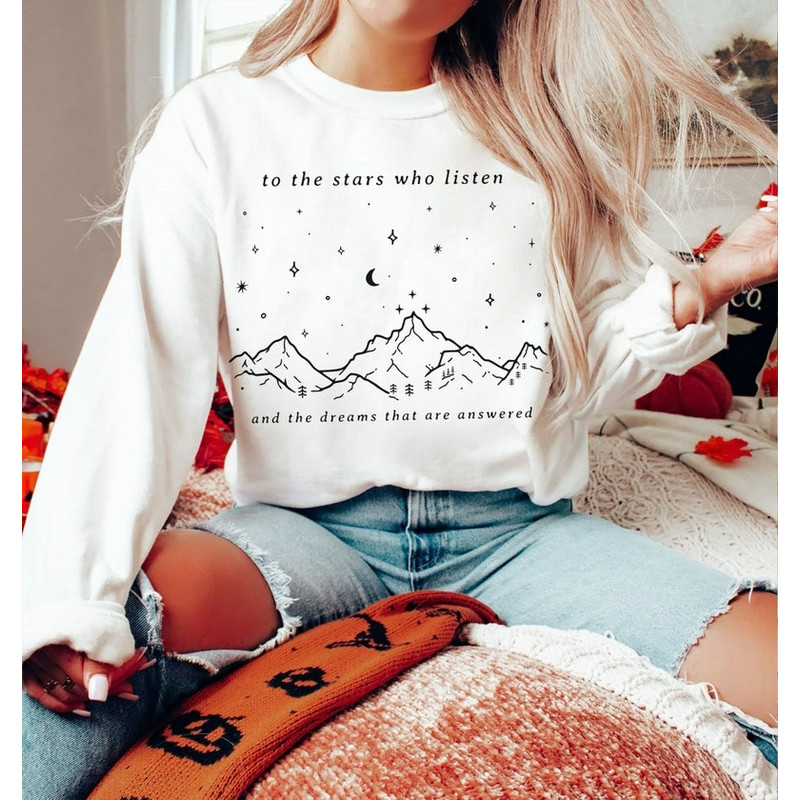 Original Design, To the stars who listen and the dreams that are answered, Unisex Sweatshirt, Hoodie