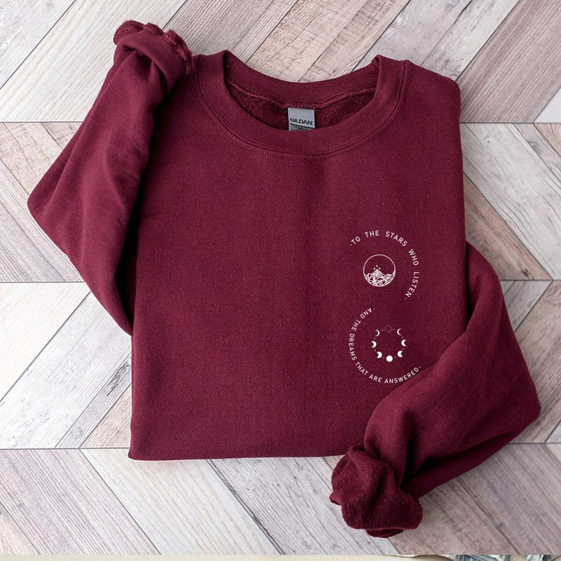 To the stars who listen and the dreams that are answered, Unisex Sweatshirt, Hoodie