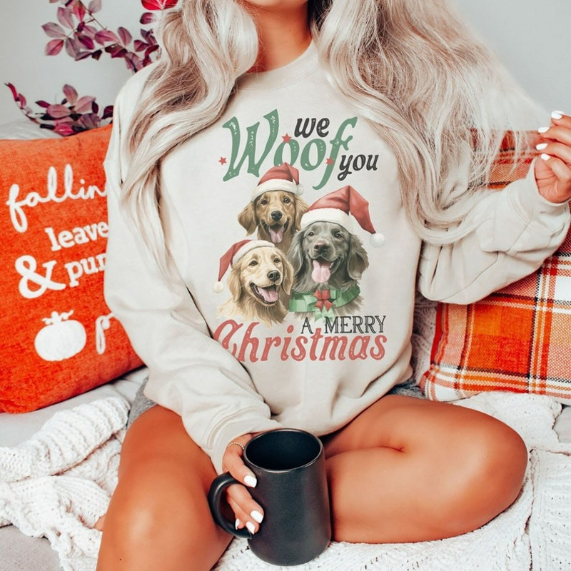 Vintage Christmas Dogs Sweatshirt, Christmas Dogs Sweatshirt, Unisex Sweatshirt, Hoodie