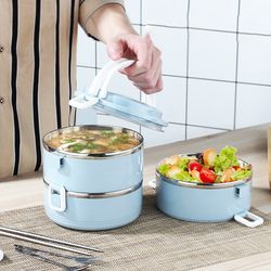 triple layer portable lunch box