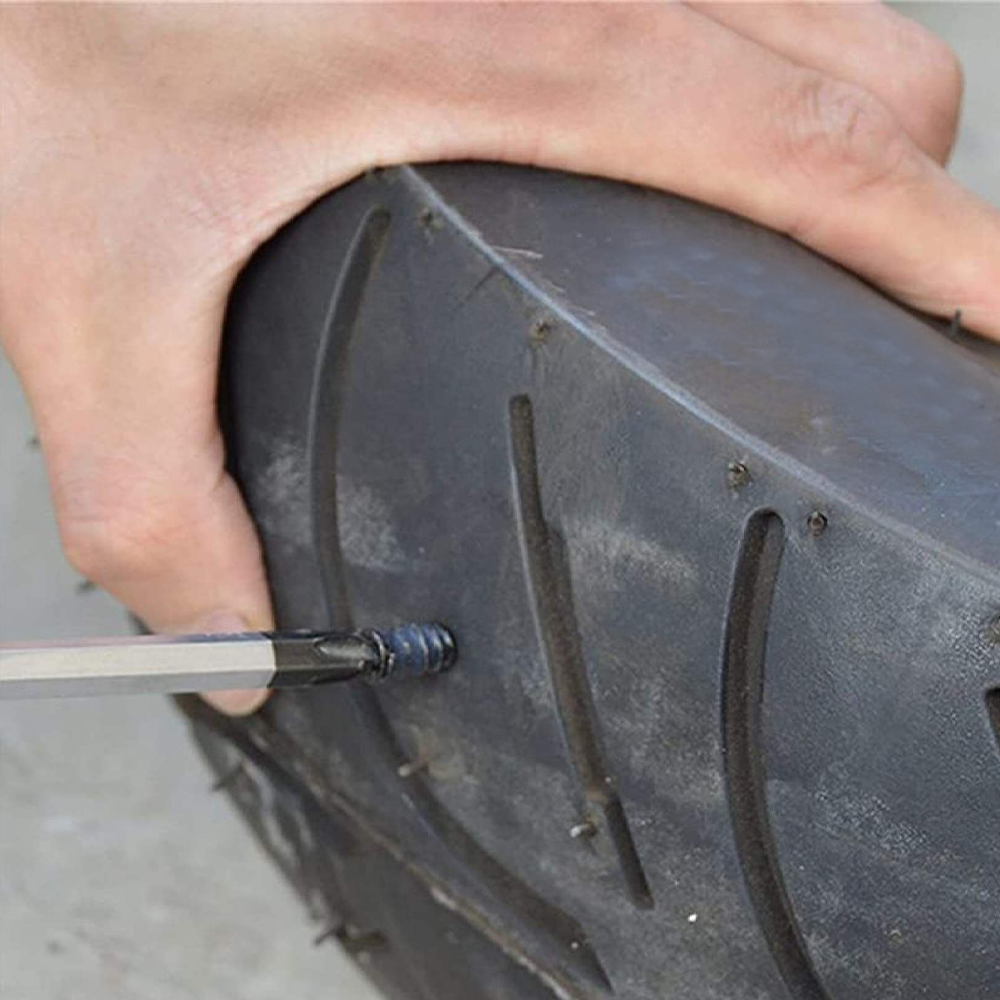 Fast Tool Self-Service Tire Repair Kit Tool with Screwdriver Car Tire Repair Nails CHAOMIC 40PCS Tire Repair Rubber Nail 20s+20l+Screwdriver 