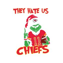 grinch they hate us because they aint us chiefs svg