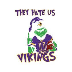 grinch they hate us because they aint us vikings svg