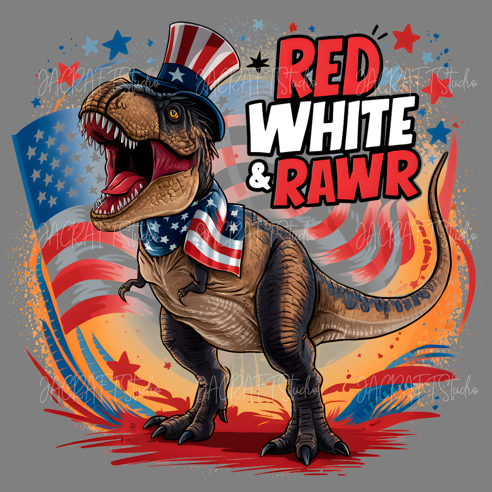 Tyrannosaurus-Rex-Red-White-And-Rawr-PNG-3105241026.png