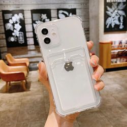 transparent silicone wallet case