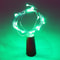 Cork Wine Bottle String Light green
