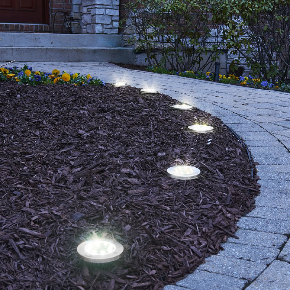 LED Solar Powered InGround Lights Solar Pathway Lights 4jpg
