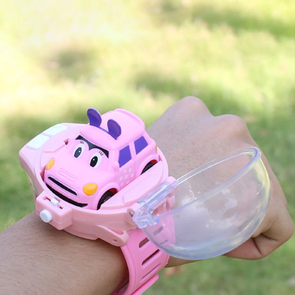 Mini Remote Control Watch Car Pink