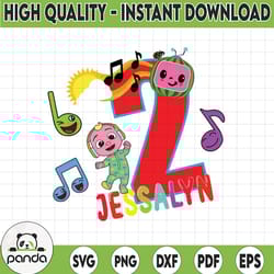 cocomelon personalized name and ages birthday svg png, cocomelon brithday svg,cocomelon family birthday svg 8