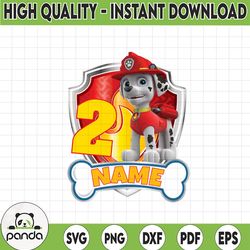 paw patrol chase birthday png, paw patrol birthday png family custom age and name birthday custom gift raglan cus30 png
