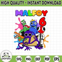personalized name rainbow friends png, personalized birthday boy svg, birthday raglan png, digital download
